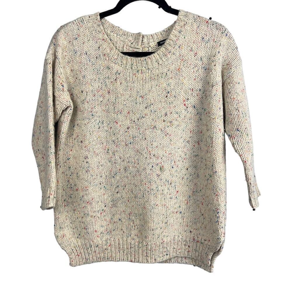 Mango Multi Color Wool Blend Sweater Size XS